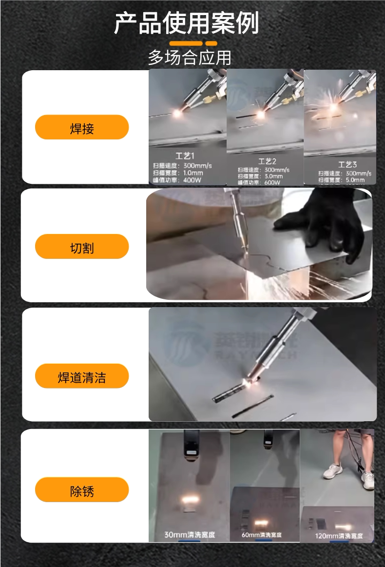 超强伟业SUP33T手持激光焊机四合一枪头镜片开关密封圈焊枪头配件